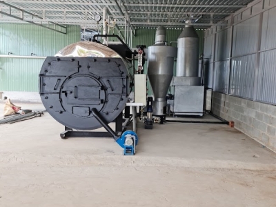 LÒ HƠI 1000KG/H ĐỐT CỦI LẮP ĐẶT TẠI NHÀ MẤY GIẶT ỦI  CÔNG NGHIỆP PHÚ XUÂN