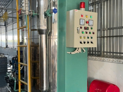  LÒ HƠI 750KG ĐỐT DẦU PHỤC VỤ NGÀNH HẤP CÁ CƠM TẠI CÀ MAU