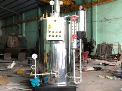 Nồi hơi đốt dầu được lắp đặt cho công ty thủy sản tại Đồng Tháp