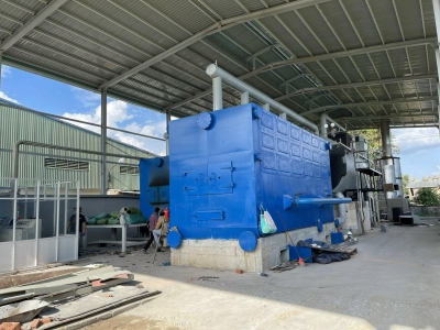 Lò Hơi Đốt Vải Vụn 10.000kg/h Lắp Đặt Tại KCN Tam Phước